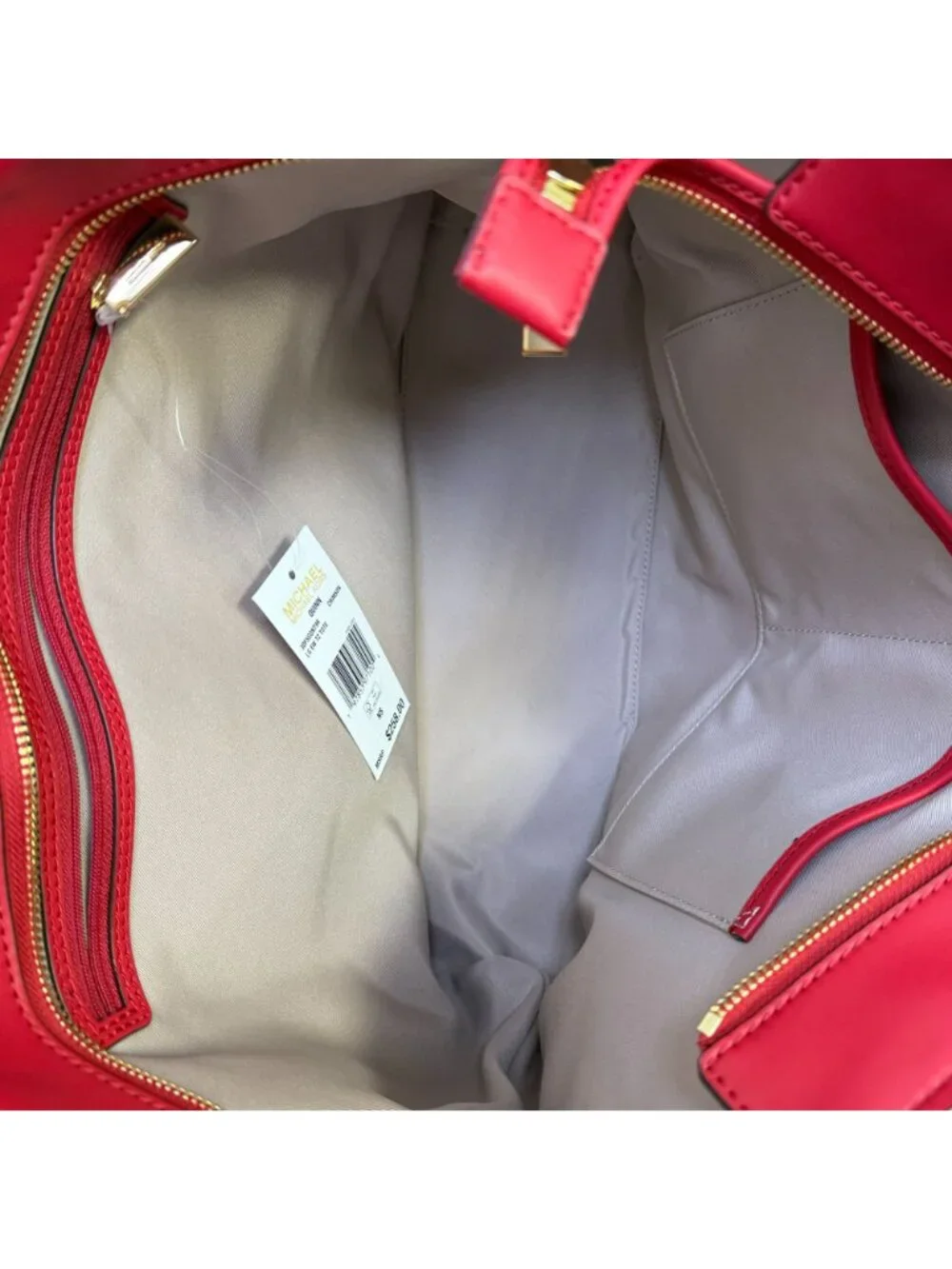 Michael Kors Large Tote Bag Red With Gold Hardware